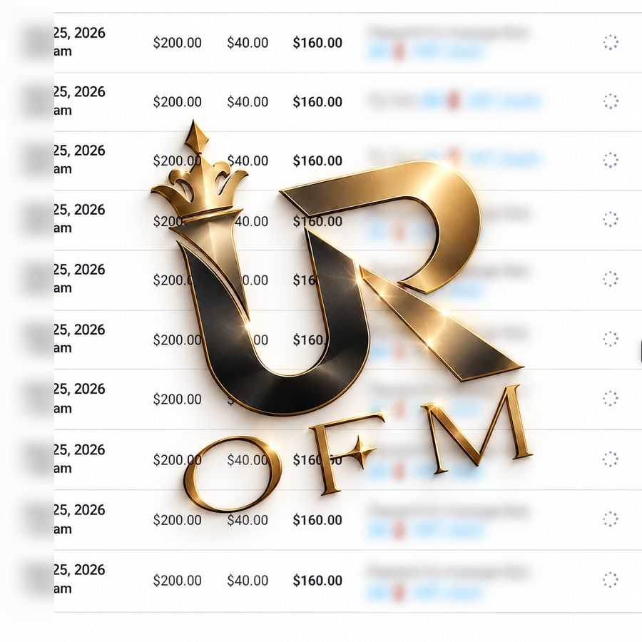 Earnings screenshot from a UR OFM creator