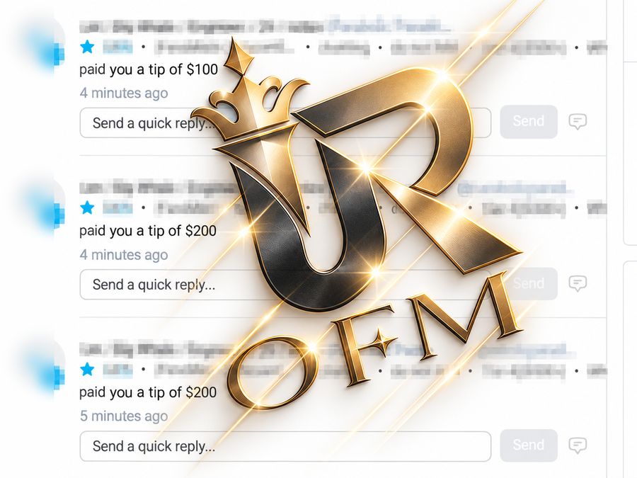 Earnings screenshot from a UR OFM creator