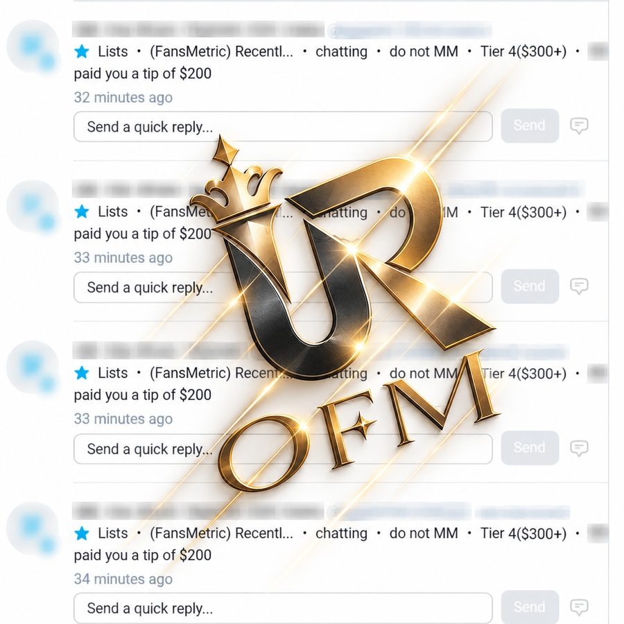 Earnings screenshot from a UR OFM creator